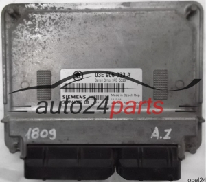 MOTORSTEUERGERÄT ECU STEUERGERÄT SKODA FABIA 1.2 AZQ 03E906033A, 03E 906 033 A, SIEMENS 5WP44305 08, BENZIN SIMOS 3PE 5329