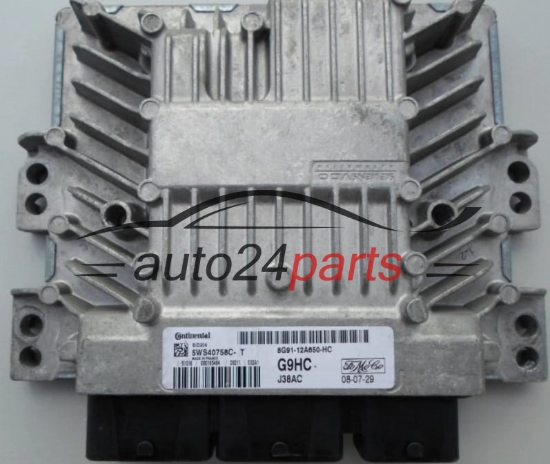 ECU CENTRALITA DE MOTOR  FORD GALAXY 2.0 TDCI Continental 5WS40758CT, FoMoCo  8G9112A650HC, SID206, G9HC 