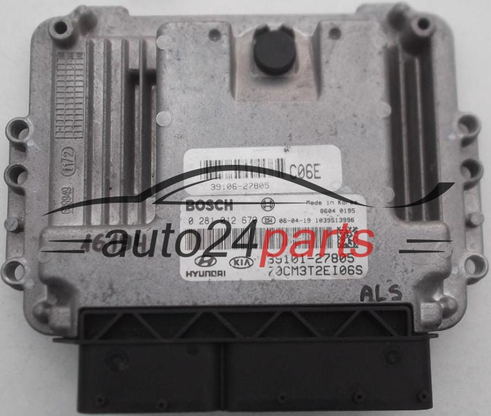 CALCULATEUR MOTEUR HYUNDAI SANTA FE 2.2 CRDI BOSCH 0 281 012 670, 0281012670, 39101-27805, 3910127805