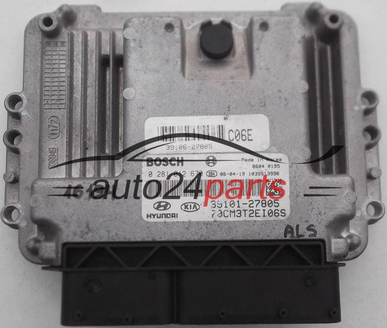 CALCULATEUR MOTEUR HYUNDAI SANTA FE 2.2 CRDI BOSCH 0 281 012 670, 0281012670, 39101-27805, 3910127805