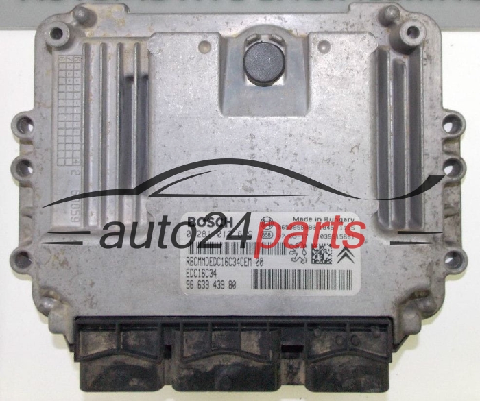 MOTORSTEUERGERÄT ECU STEUERGERÄT  CITROEN BERLINGO PEUGEOT PARTNER 1.6HDI BOSCH 0 281 012 619,  96 639 439 80