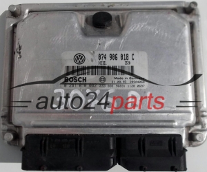 ECU CENTRALITA DE MOTOR VW VOLKSWAGEN T4 2.5 TDI 074906018C, 074 906 018 C, BOSCH 0281010082, 0 281 010 082, DIESEL 2520 28SA4060