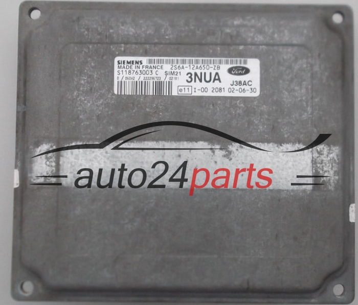ECU CENTRALITA DE MOTOR  FORD FIESTA 1.3 SIEMENS S118763003 C, 2S6A-12A650-ZB
