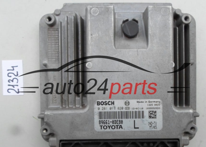 CALCULATEUR MOTEUR TOYOTA YARIS BOSCH 0 281 017 820, 0281017820, 89661-0DE80, 896610DE80