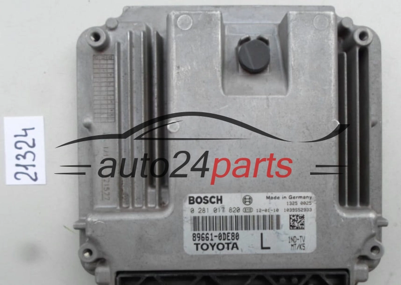CALCULATEUR MOTEUR TOYOTA YARIS BOSCH 0 281 017 820, 0281017820, 89661-0DE80, 896610DE80