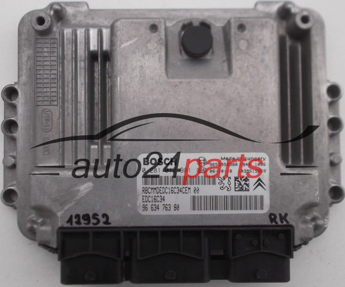 KOMPUTER STEROWNIK SILNIKA CITROEN C4 PICASSO 1.6 HDI BOSCH 0 281 012 981, 0281012981, 96 634 763 80, 9663476380