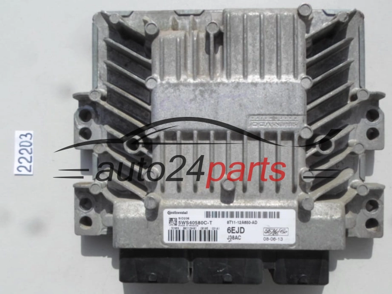 KOMPUTER STEROWNIK SILNIKA FORD TRANSIT 1.8 TDCI SID206 5WS40580C-T, 5WS40580CT, 8T11-12A650-AD, 8T1112A650AD