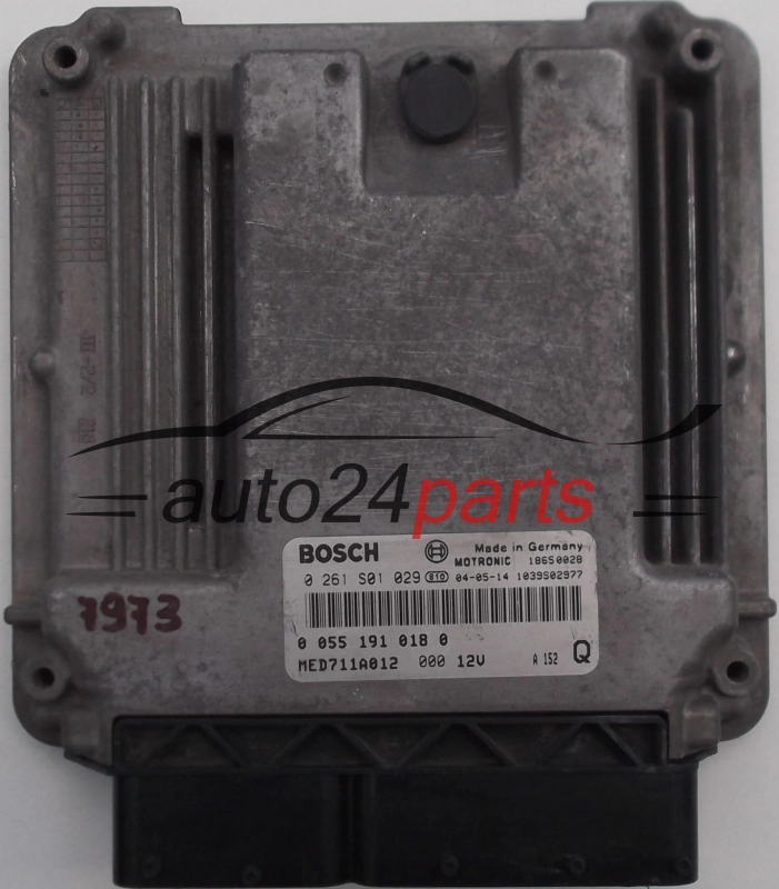 KOMPUTER STEROWNIK SILNIKA VW VOLKSWAGEN PASSAT, AUDI A4, A6, A8 2.5 TDI, BOSCH 0 261 S01 029, BOSCH 0261S01029, 0 055 191 018 0, 00551910180, MED711A012 