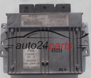 ECU CENTRALITA DE MOTOR PEUGEOT 206 1.4 SAGEM 21646048-1 9641815980 9637706380-03