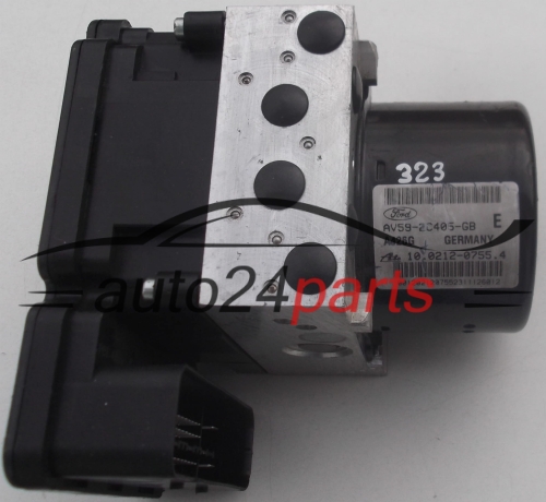POMPE HYDRAULIQUE ET CALCULATEUR d'ABS FORD FIESTA AV59-2C405-GB, ATE 10.0212-0755.4