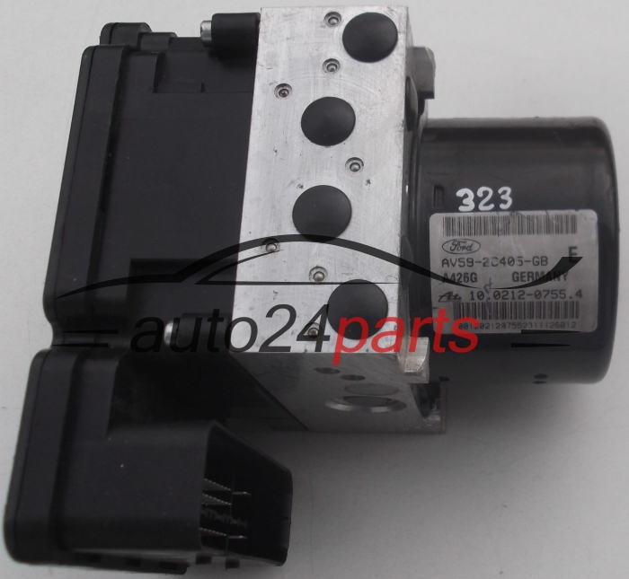 POMPE HYDRAULIQUE ET CALCULATEUR d'ABS FORD FIESTA AV59-2C405-GB, ATE 10.0212-0755.4