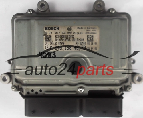 KOMPUTER STEROWNIK SILNIKA MERCEDES A6401504979, 6401504979, A 640 150 49 79 BOSCH 0281012432, 0 281 012 432 -  4093