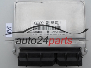 KOMPUTER STEROWNIK SILNIKA AUDI A4 A6 2.4 BOSCH 0 261 206 122, 0261206122, 3B0 907 552 J, 3B0907552J - 