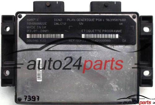 MOTORSTEUERGERÄT ECU STEUERGERAT PEUGEOT 306 RENAULT R04080022E, 9639587680, 9640900080 