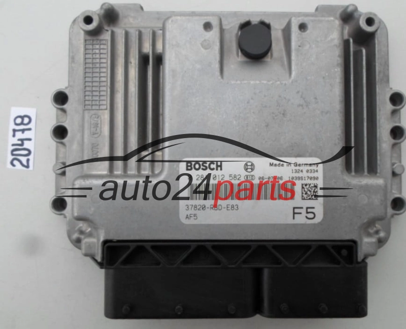 KOMPUTER STEROWNIK SILNIKA HONDA ACCORD 2.2 CDTI BOSCH 0 281 012 582, 0281012582, 37820-RBD-E82, 37820RBDE82