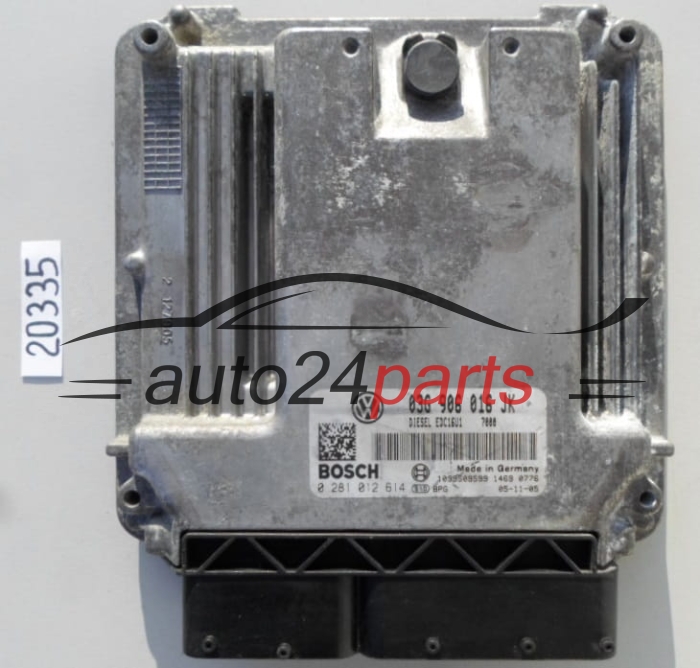 KOMPUTER STEROWNIK SILNIKA VW VOLKSWAGEN JETTA 1.9 TDI BOSCH 0 281 012 614 , 0281012614, 03G 906 016 JK, 03G906016JK