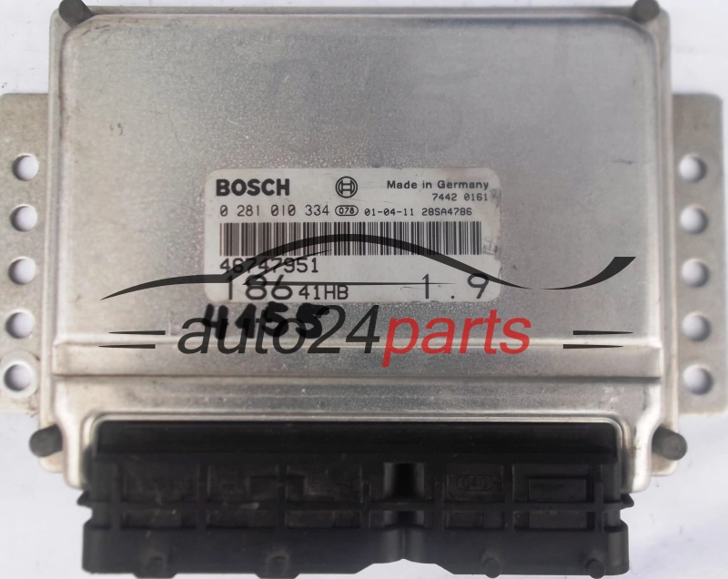 KOMPUTER STEROWNIK SILNIKA FIAT MULTIPLA 1.9 JTD BOSCH 0281010334, 0 281 010 334, 46747951 18641HB 28SA4786