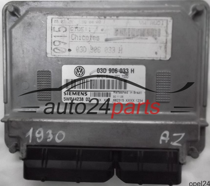 MOTORSTEUERGERÄT ECU STEUERGERÄT VW VOLKSWAGEN FOX 1.2 BMD 03D906033H