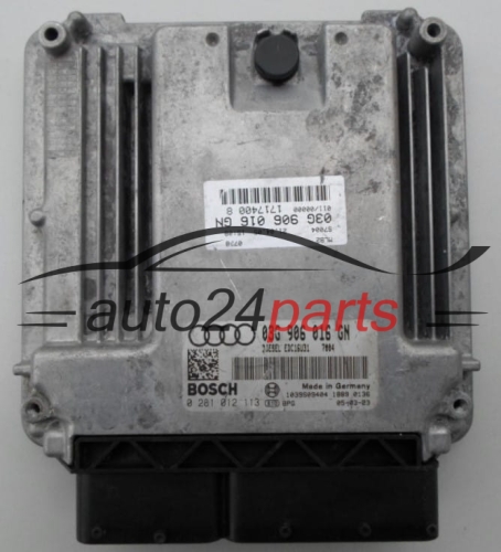 CALCULATEUR MOTEUR AUDI A4 2.0 TDI BOSCH 0 281 012 113,  03G 906 016 GN