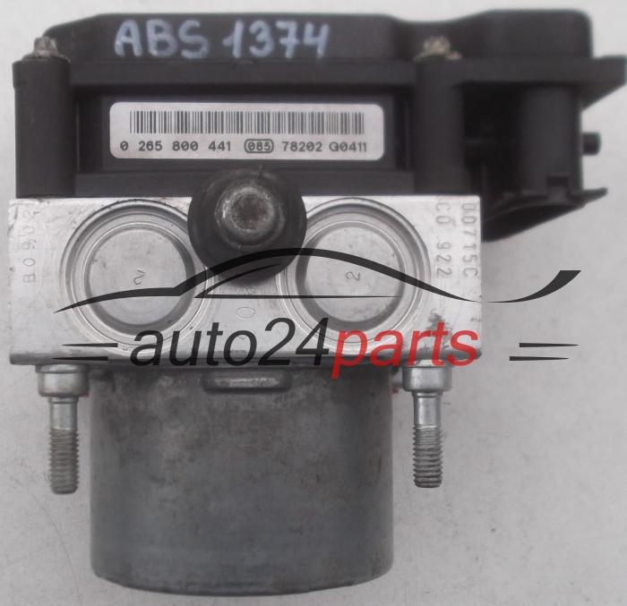 ABS POMPA I STEROWNIK CITROEN C1  PEUGEOT 107 BOSCH 0 265 231 579, 0265231579, 44510-0H010, 445100H010, 0 265 800 441, 0265800441