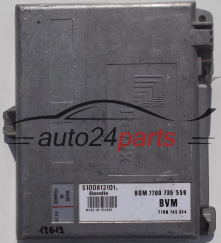 ECU CENTRALITA DE MOTOR RENAULT 1.7 BENDIX S100812101 G, S100812101G, HOM7700735559, 7700745344