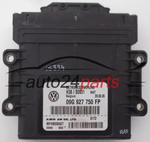 STEROWNIK SKRZYNI AUTOMATYCZNEJ VOLKSWAGEN PASSAT 09G 927 750 FP, 09G927750FP