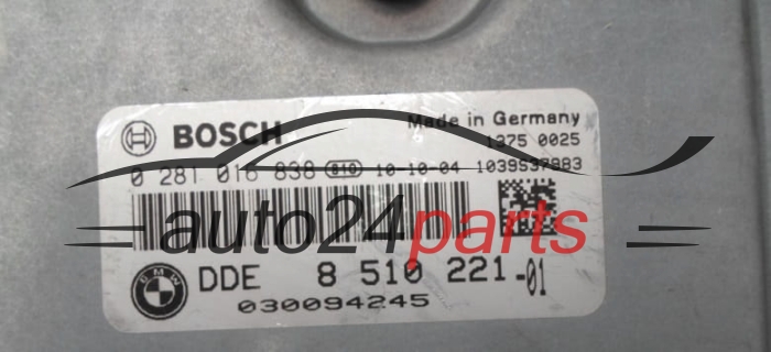 BMW E91 BOSCH 0 281 016 838, 0281016838, DDE 8 510 221, DDE8510221, 8510221