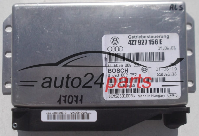 BOITE DE VITESSES AUTOMATIQUE AUDI A6 ALLROAD 2.7 T BOSCH 0 260 002 797, 0260002797, 4Z7 927 156 E, 4Z7927156E