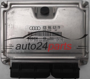 KOMPUTER STEROWNIK SILNIKA AUDI A4 1.9 TDI AWX 038 906 019 FP, 038906019FP, BOSCH 0 281 010 729, 0281010729, 28SA5353 -  9328, 12630, 13305, 22005
