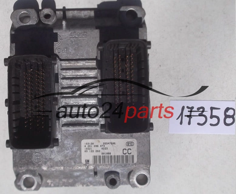 CALCULATEUR MOTEUR OPEL ASTRA G 1.2 Z12XE BOSCH 0 261 206 073, 0261206073, GM 09 133 262 CC, 09133262