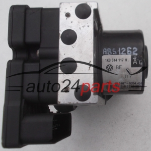 ABS HYDRAULIK-AGGREGAT MIT STEUERGERAET VOLKSWAGEN AUDI SEAT SKODA 1K0 614 117 H, 1K0614117H, ATE 10.0207-0054.4, 10020700544, 1K0 907 379 P, 1K0907379P, ATE 10.0970-0315.3, 10097003153