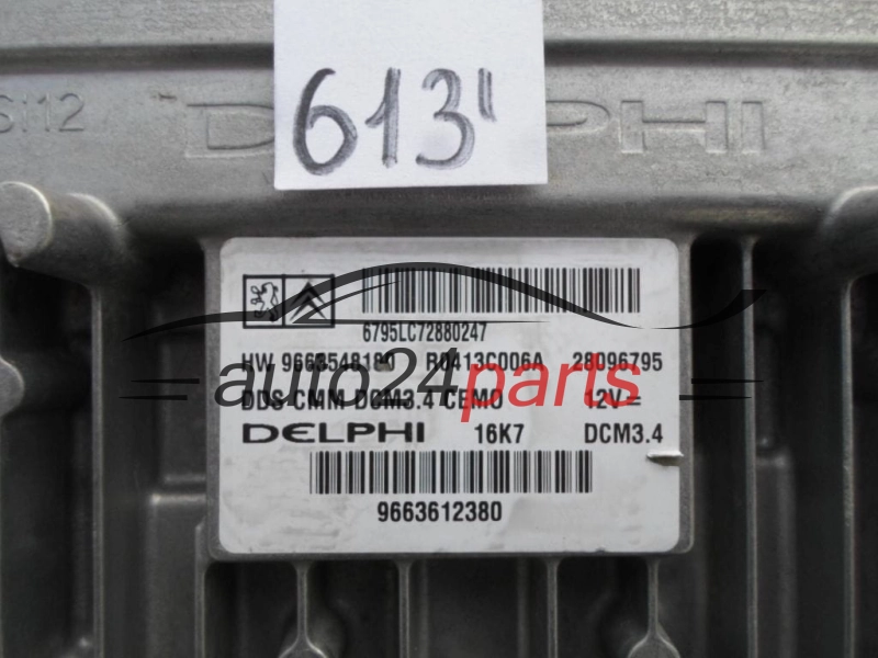 KOMPUTER STEROWNIK SILNIKA CITROEN PEUGEOT R0413C006A, 28096795