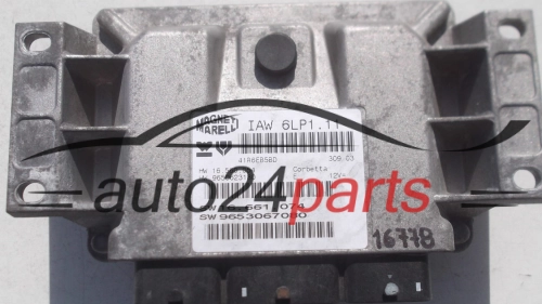 KOMPUTER STEROWNIK SILNIKA CITROEN PEUGEOT 2.0 IAW 6LP1.11, IAW6LP111, 16.560.054, 16560054, 9650623180, 16.661.074, 16661074, 9653067080