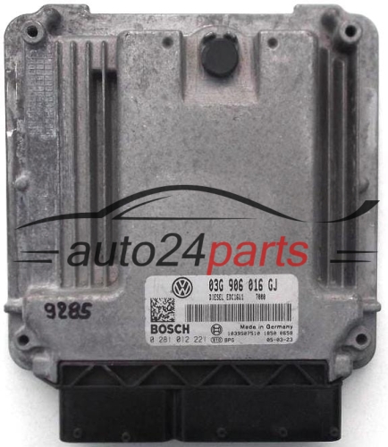 KOMPUTER STEROWNIK SILNIKA VW VOLKSWAGEN GOLF V 1.9, BOSCH 0 281 012 221