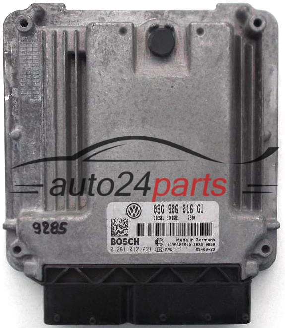 KOMPUTER STEROWNIK SILNIKA VW VOLKSWAGEN GOLF V 1.9, BOSCH 0 281 012 221
