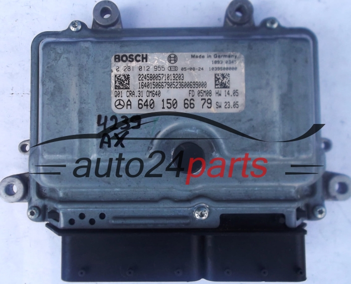 KOMPUTER STEROWNIK SILNIKA MERCEDES W169 A200 2.0 CDI A6401506679