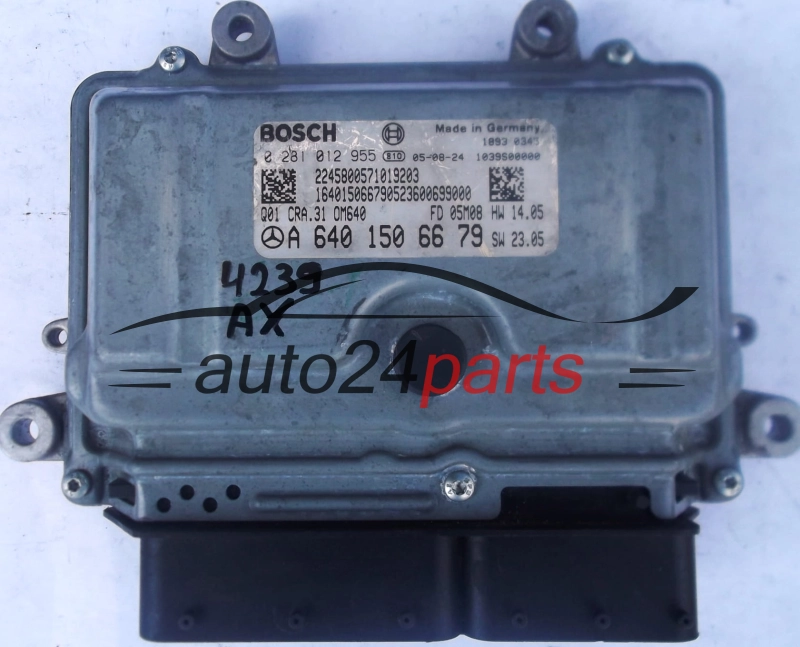 KOMPUTER STEROWNIK SILNIKA MERCEDES W169 A200 2.0 CDI A6401506679