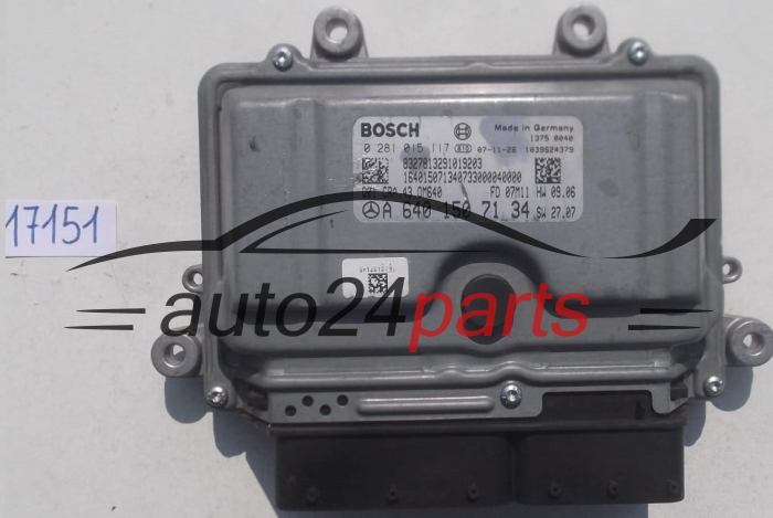 ECU CENTRALITA DE MOTOR MERCEDES A180/B180 2.0 CDI BOSCH 0 281 015 117