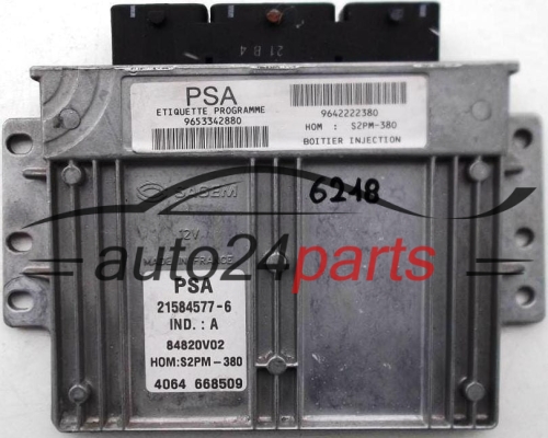 KOMPUTER STEROWNIK SILNIKA CITROEN C4 1.4 21584577-6, 9653342880 - 