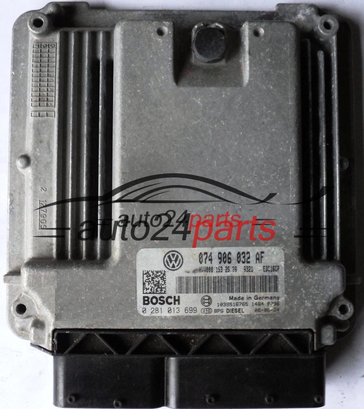 KOMPUTER STEROWNIK SILNIKA VW VOLKSWAGEN CRAFTER 2,5 TDI 074906032AF, BOSCH 0281013699