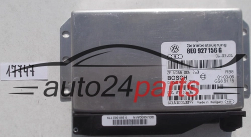 STEROWNIK SKRZYNI AUTOMATYCZNEJ AUDI A4 3.0 V6 BOSCH 0 260 002 779, 0260002779, 8E0 927 156 G, 8E0927156G