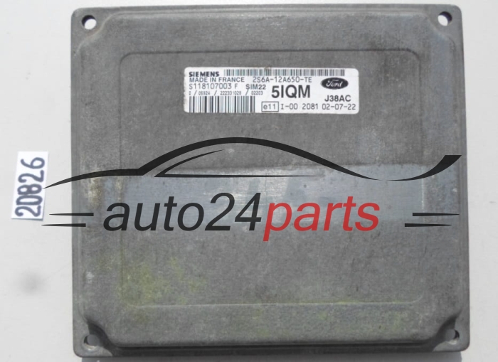 KOMPUTER STEROWNIK SILNIKA FORD FIESTA FUSION 1.6 SIEMENS S118107003 F, S118107003F, 2S6A-12A650-TE, 2S6A12A650TE, 5IQM, SIM22