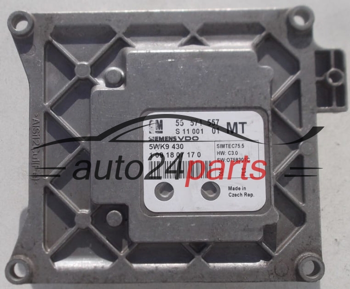 ECU CENTRALITA DE MOTOR OPEL ZAFIRA A18XER SIEMENS VDO 5WK9 430 , 5WK9430, GM 55 571 557 MT, 55571557, 55571557MT