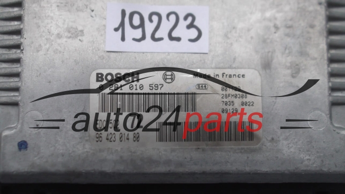 KOMPUTER STEROWNIK SILNIKA PEUGEOT 406 2.2 HDI BOSCH 0 281 010 597, 0281010597, 96 423 014 80, 9642301480