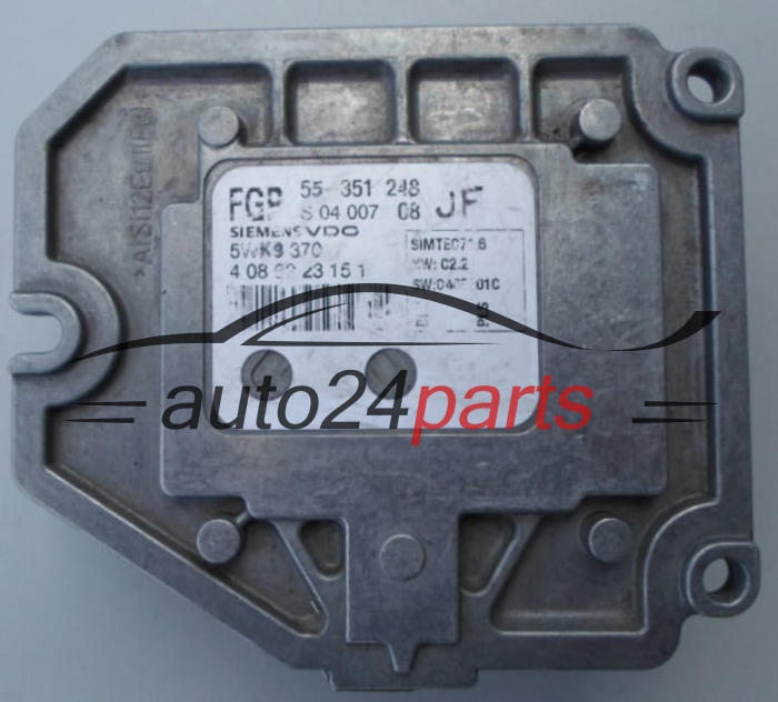 CENTRALITA DE MOTOR OPEL ASTRA ZAFIRA 1.8 Z18XE 55351248 JF, 55 351 248 JF, 55354380, 55 354 380, 6235325, 62 35 325, SIEMENS VDO FGP 5WK9370, 5WK9 370