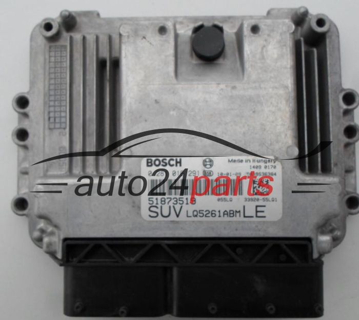 MOTORSTEUERGERÄT ECU STEUERGERAT  FIAT SEDICI 2.0 JTD BOSCH 0 281 016 291,  51873519