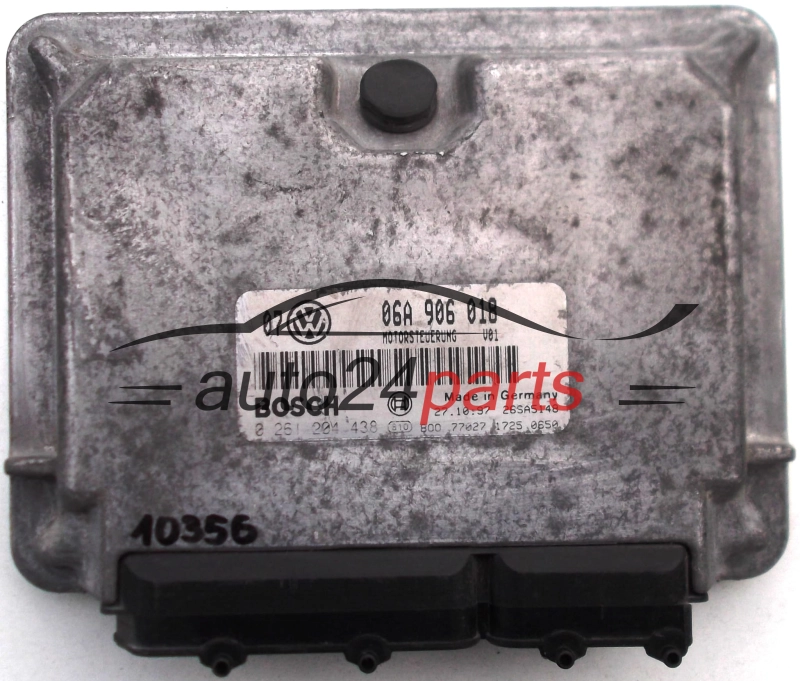 KOMPUTER STEROWNIK SILNIKA VW VOLKSWAGEN GOLF IV 1.8, BOSCH 0 261 204 438, 0261204438, 06A 906 018, 06A906018