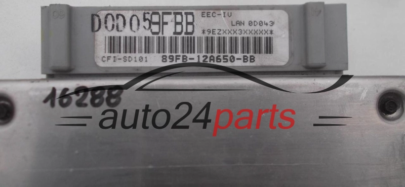KOMPUTER STEROWNIK SILNIKA FORD FIESTA 1.1, 89FB-12A650-BB