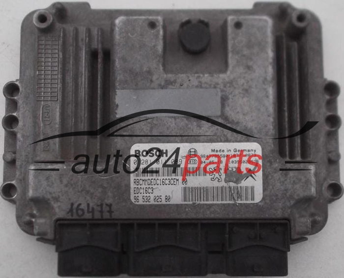ECU CENTRALITA DE MOTOR PEUGEOT 206 1.4 TDI BOSCH 0 281 011 089, 0281011089, 96 532 025 80, 9653202580
