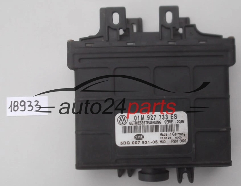 STEROWNIK SKRZYNI AUTOMATYCZNEJ VW GOLF 1.9 TDI 01M927733ES, 01M 927 733 ES, 5DG007921-05, 5DG 007 921-05